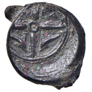 Greek coins - SICILIA Siracusa - Testa di ninfa a s. - R/ Delfin...