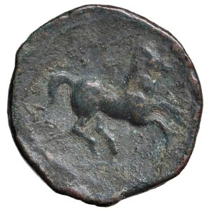 Greek coins - SICILIA Monetazione Siculo-punica - AE (circa 375-...