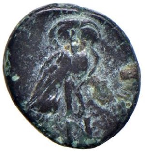 Greek coins - AEOLIS. Neonteichos - AE (2nd century BC) Head elm...