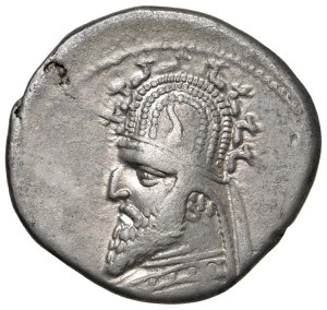 Greek coins - PARTIA Sinatrukes (93-70 B.C.) Bust to s. - R/ Arc...