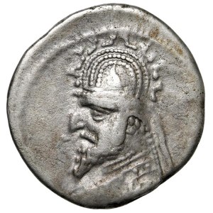 Greek coins - PARTIA Sinatrukes (93-70 a.C.) Busto a s. - R/ Arc...