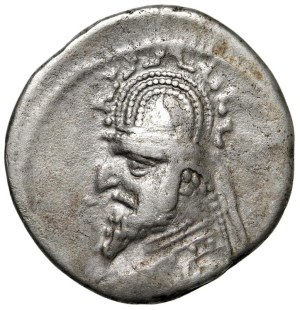 Greek coins - PARTIA Sinatrukes (93-70 B.C.) Bust to s. - R/ Arc...
