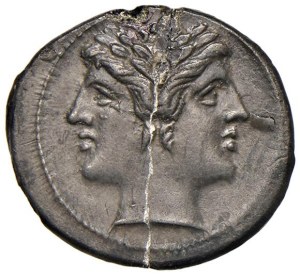 Roman coins Republic - Anonymous - Drachma or Half quadrigate (ca. 225-212...