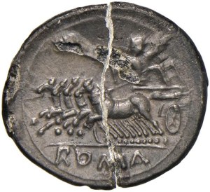 Roman coins Republic - Anonymous - Drachma or Half quadrigate (ca. 225-212...