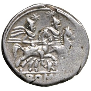 Roman coins Republic - Anonime - Denario (dopo 211 a.C.) Testa di Roma a ...
