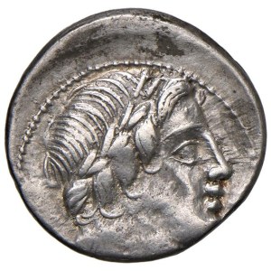 Roman coins Republic - Anonime - Denario (86 a.C.) Testa di Apollo a d. -...