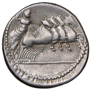 Roman coins Republic - Anonime - Denario (86 a.C.) Testa di Apollo a d. -...