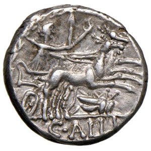 Roman coins Republic - Aelia - C. Allius Bala - Denario (92 a.C.) Testa d...
