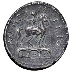 Roman coins Republic - Aemilia - Man. Aemilius Lepidus - Denarius (114-113...