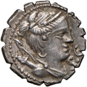 Roman coins Republic - Claudia - Ti. Claudius Ti. - Denarius (79 B.C.) Bus...