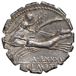 Roman coins Republic - Claudia - Ti. Claudius Ti. - Denario (79 a.C.) Bus...
