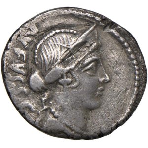 Roman coins Republic - Cordia - Mn. Cordius Rufus - Denario (46 a.C.) Tes...