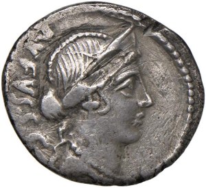 Roman coins Republic - Cordia - Mn. Cordius Rufus - Denarius (46 B.C.) Tes...