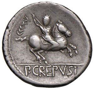 Roman coins Republic - Crepusia - Pub. Crepusius - Denarius (82 B.C.) Test...
