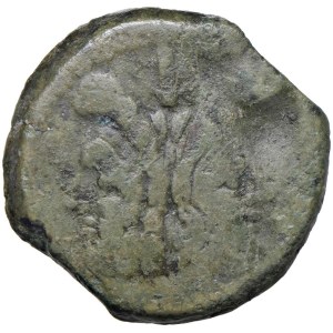 Roman coins Republic - C. Cluvius Saxula - Asse (169-158 a.C.) Testa di G...