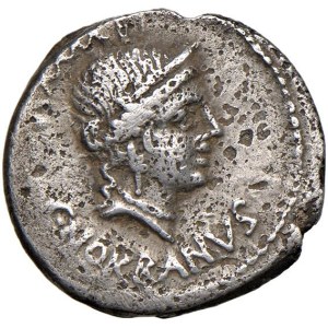 Roman coins Republic - Norbana - Caius Norbanus - Denario (83 a.C.) Testa...