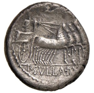 Roman coins Republic - Manlia - L. Manlius Torquatus - Denarius (82 B.C.) ...