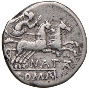 Roman coins Republic - Pinaria - Pinarius Natta - Denario (149 a.C.) Test...
