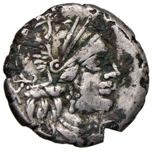 Roman coins Republic - Plutia - C. Plutius - Denario (121 a.C.) Testa di ...