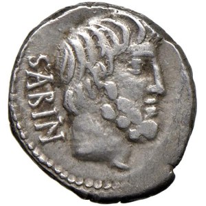 Roman coins Republic - Tituria - L. Titurius - Denario (89 a.C.) Testa di...