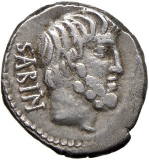 Roman coins Republic - Tituria - L. Titurius - Denarius (89 B.C.) Head of...