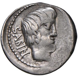 Roman coins Republic - Tituria - L. Titurius - Denario (89 a.C.) Testa di...