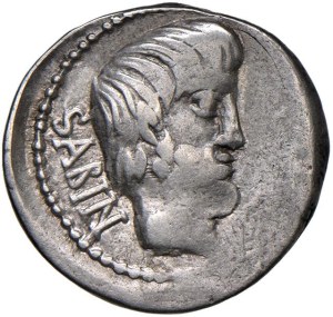 Roman coins Republic - Tituria - L. Titurius - Denarius (89 B.C.) Head of...