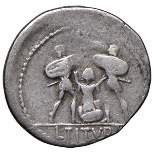 Roman coins Republic - Tituria - L. Titurius - Denario (89 a.C.) Testa di...