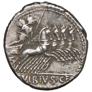 Roman coins Republic - Vibia - C. Vibius C. f. Pansa - Denario (90 a.C.) ...