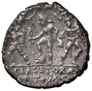 Roman coins Republic - Sextus Pompeius - Denarius (42-40 B.C.) Head to d. - R...