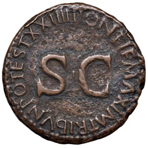 Roman coins Empire - Tiberio (14-37) Asse - Testa a s. - R/ SC - RIC 44...