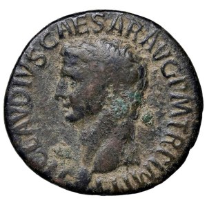 Roman coins Empire - Claudio (34-54) Asse - Testa a s. - R/ La Costanza...