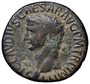 Roman coins Empire - Claudius (34-54) Axis - Head to s. - R/ The Constance...