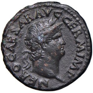 Roman coins Empire - Nerone (54-68) Asse - Testa laureata a d. - R/ Tem...