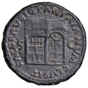 Roman coins Empire - Nerone (54-68) Asse - Testa laureata a d. - R/ Tem...