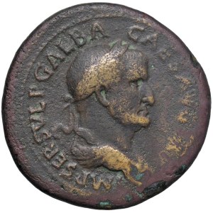 Roman coins Empire - Galba (68-69) Sesterzio - Busto laureato a d. - R/...