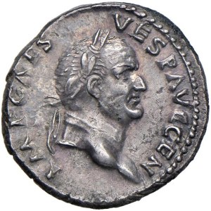 Roman coins Empire - Vespasian (69-79) Denarius - Laureate head to d. -...