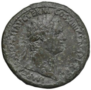 Roman coins Empire - Domitian (81-96) Sestertius - Laureate head to d. ...