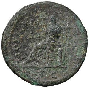 Roman coins Empire - Domiziano (81-96) Sesterzio - Testa laureata a d. ...