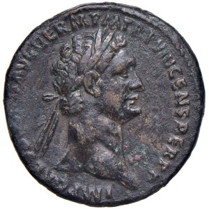 Roman coins Empire - Domiziano (81-96) Asse - Testa laureata a d. - R/ ...