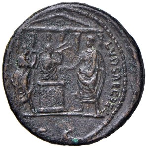Roman coins Empire - Domiziano (81-96) Asse - Testa laureata a d. - R/ ...