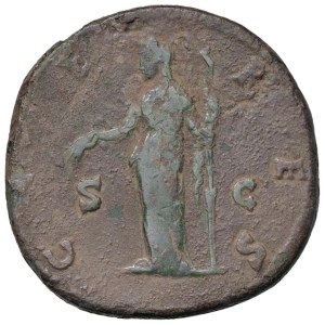 Roman coins Empire - Faustina I (wife of Antoninus Pius) Sestertius - Bu...
