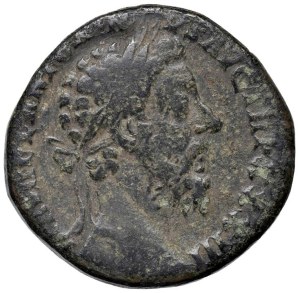 Roman coins Empire - Marcus Aurelius (161-180) Sestertius - Laureate head...
