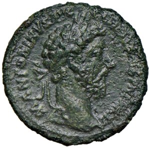Roman coins Empire - Marcus Aurelius (161-180) Axis - Laureate bust on d....