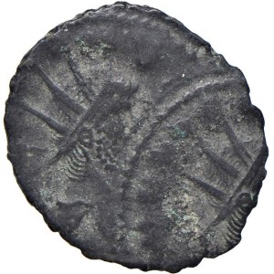 Roman coins Empire - Gallieno (253-268) Antoniniano ribattuto - AE (g 2...