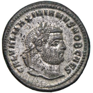 Roman coins Empire - Galerio (293-305) Follis, (Cyzicus) Testa laureata...
