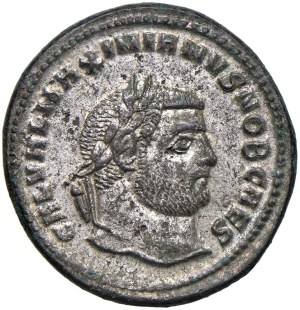 Roman coins Empire - Galerius (293-305) Follis, (Cyzicus) Laureate head...