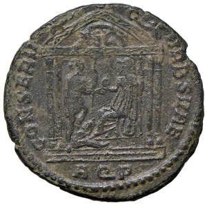 Roman coins Empire - Massenzio (307-312) Follis (Aquileia) Testa laurea...
