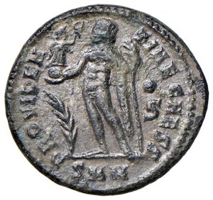Roman coins Empire - Licinius II (317-324) Follis (Nicodemia) Bust laur...