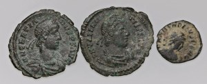 Roman coins Empire - Lot of three coins as pictured...